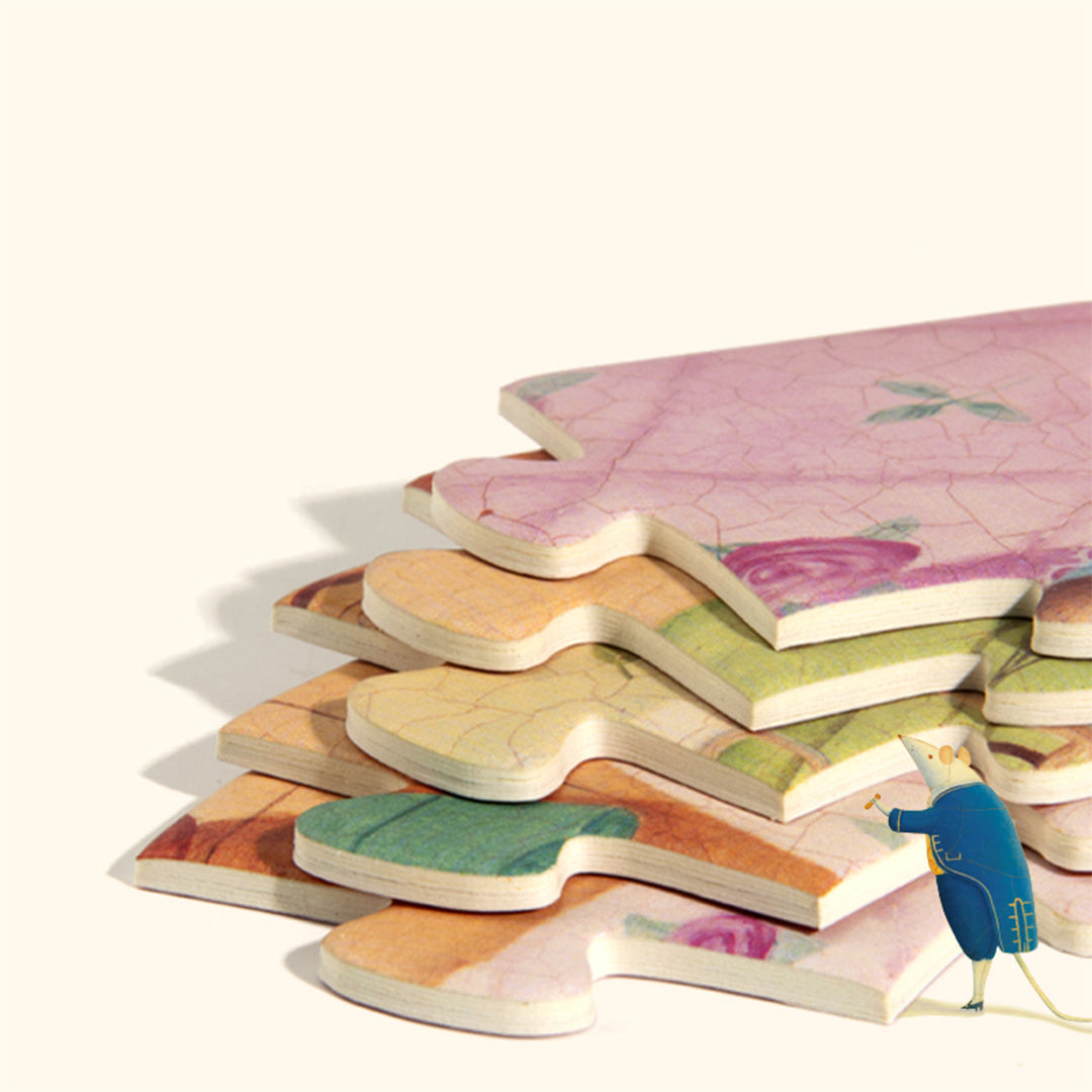 36 pieces fairy tale story jigsaw layout for educational toys UAE development.
