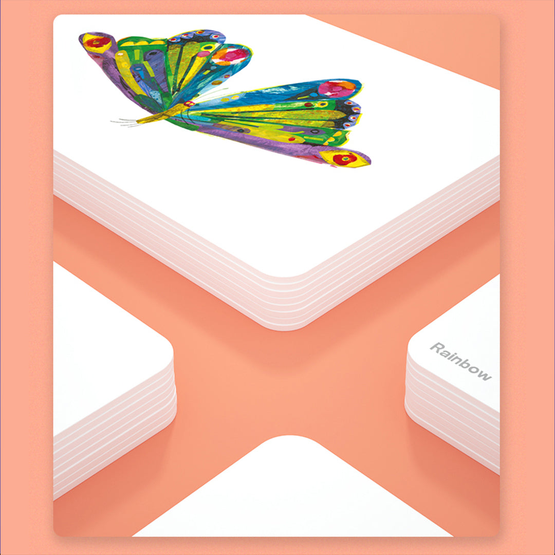Premium educational toys UAE Eric Carle themed language flashcards with drawer box.
