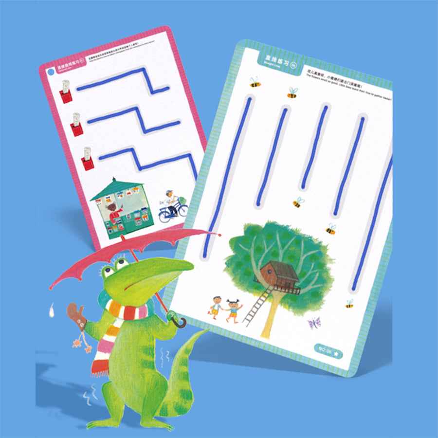 Mideer Tracing The Lines Wipe-Clean Workbook - Toyspry