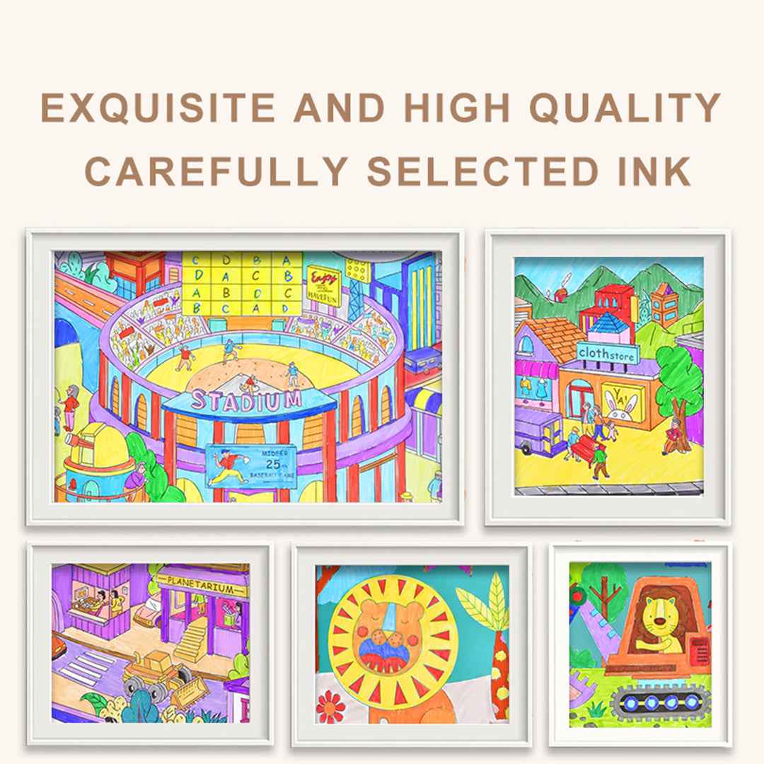 Mideer Washable Markers - 48 Colors Pack