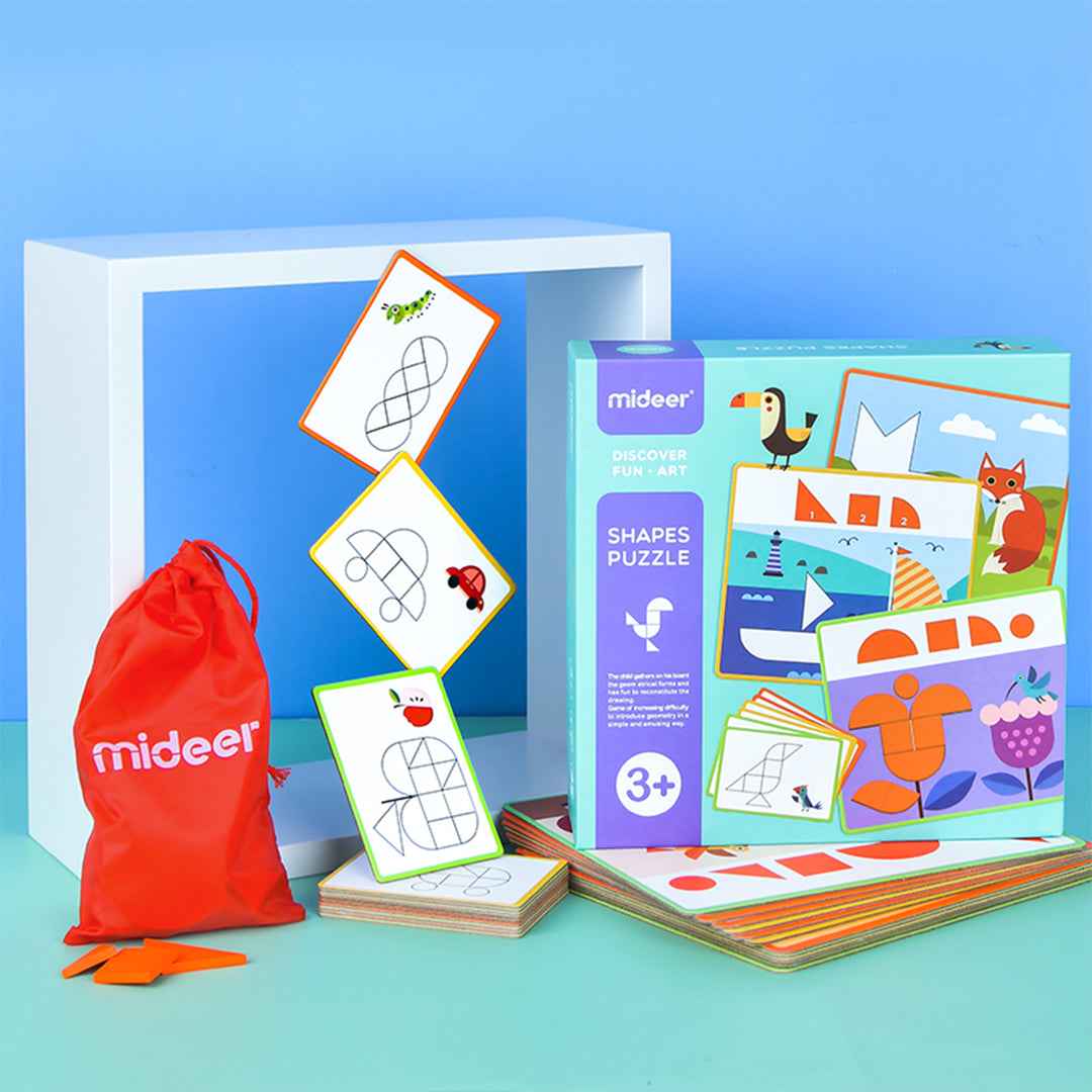 Mideer Wooden Shapes Puzzle Game