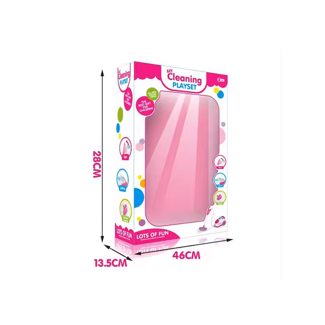 Kids Play Cleaning Set with Toy Vacuum Cleaner - Pretend Play Cleaning Toys with Accessories