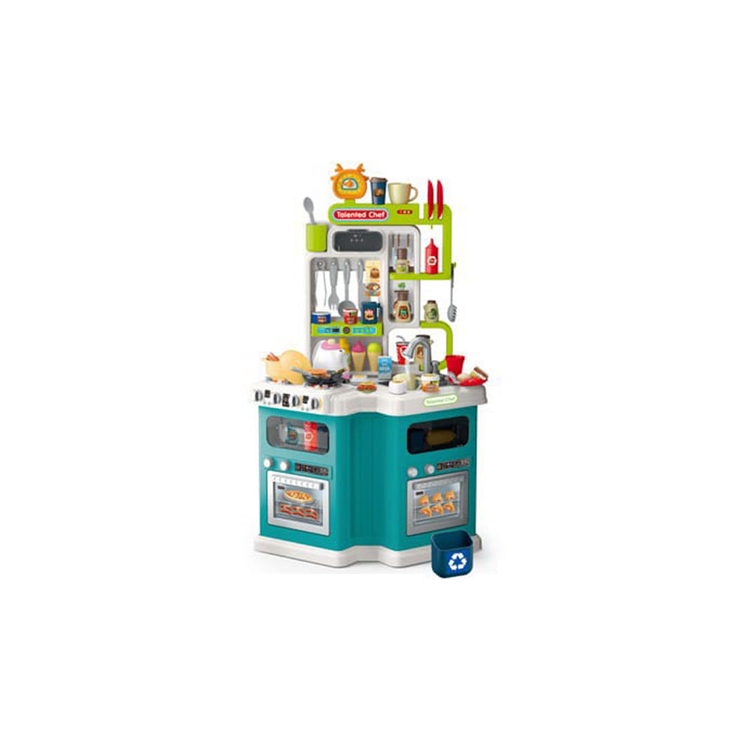 113-Piece Kids Play Kitchen Set with Lights & Sound - Toyspry