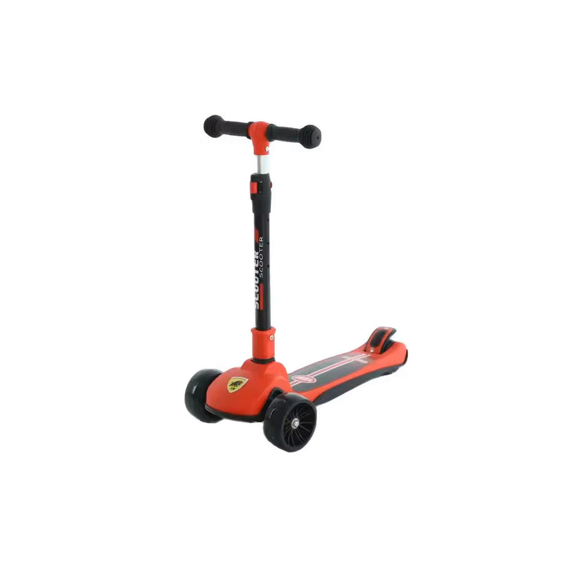 Ferrari Kids Red Folding Scooter with LED Lights