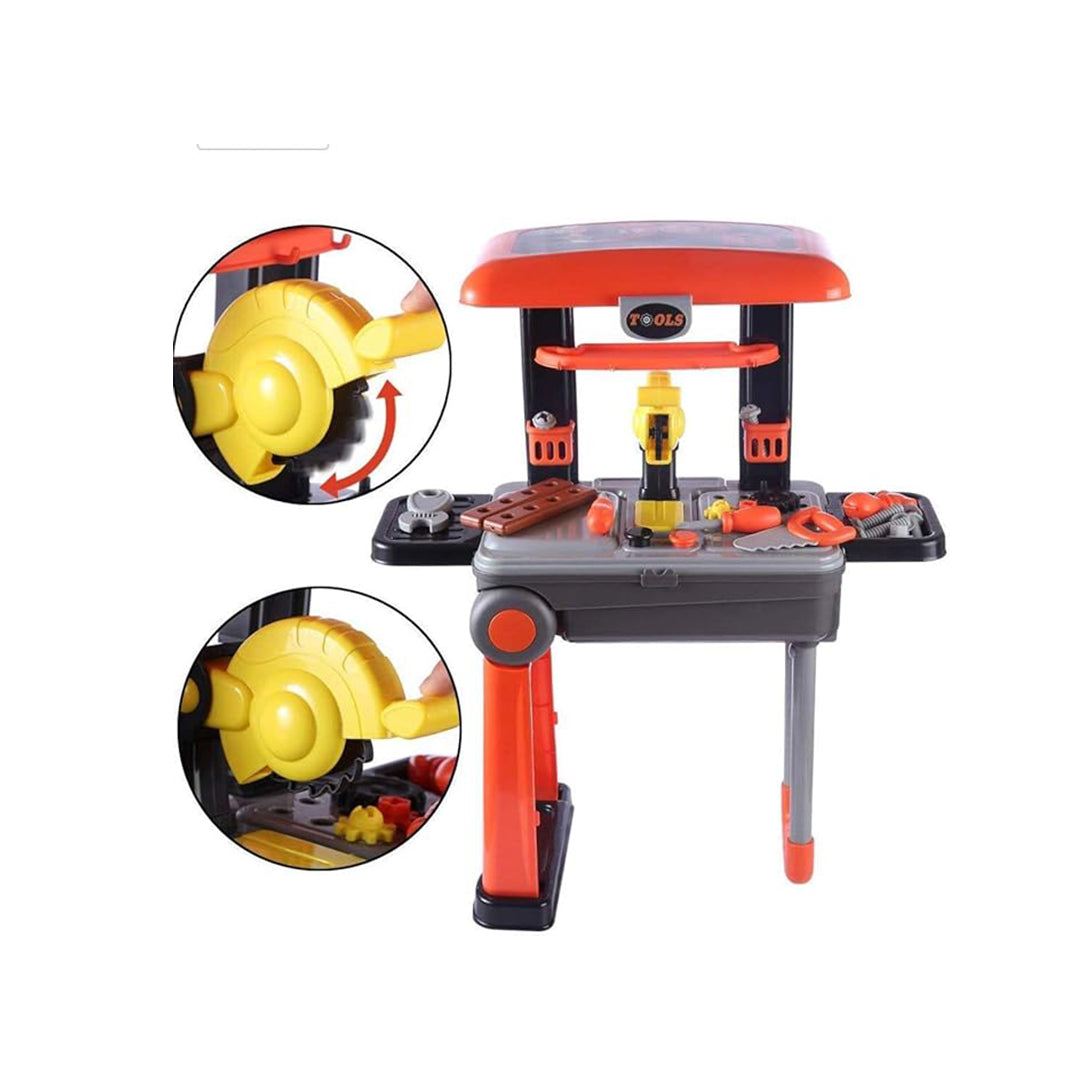 2-in-1 Kids Tool Set with Luggage - Pretend Play Toy with Suitcase for Kids