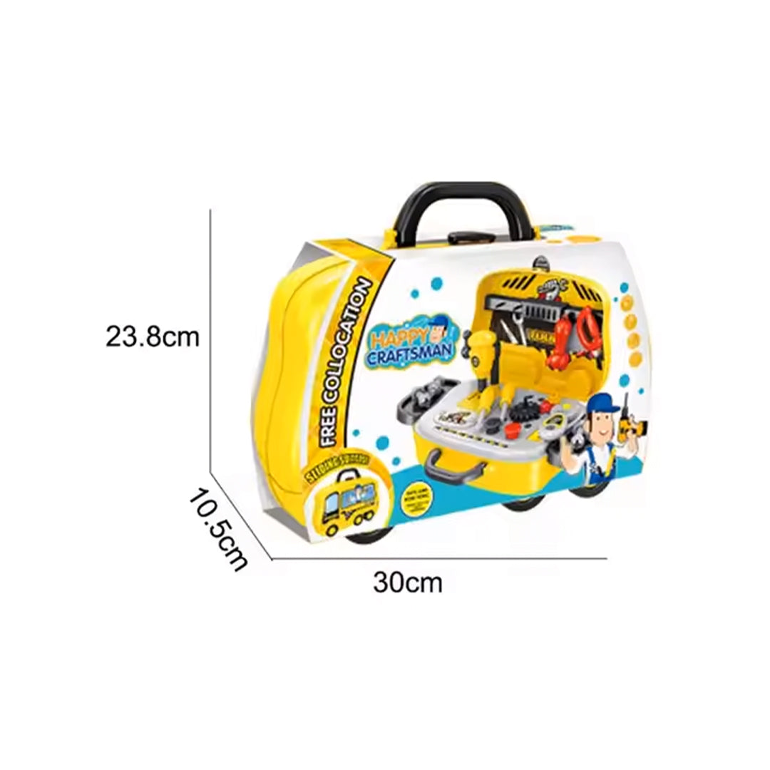 23-Piece Kids Tool Set with Portable Suitcase - Toyspry