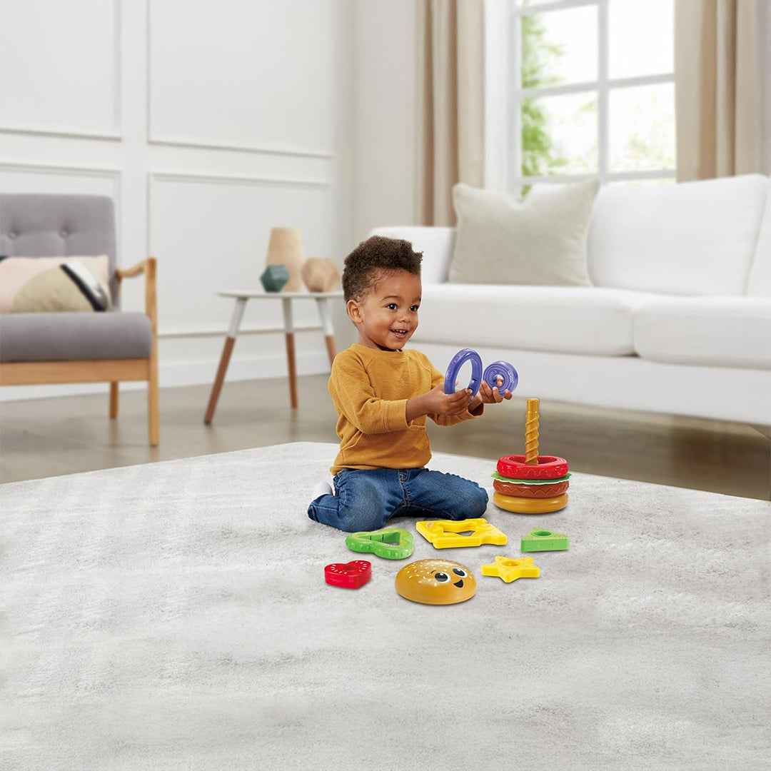 VTech Baby Build-A-Burger - Interactive Stacking Toy - Toyspry