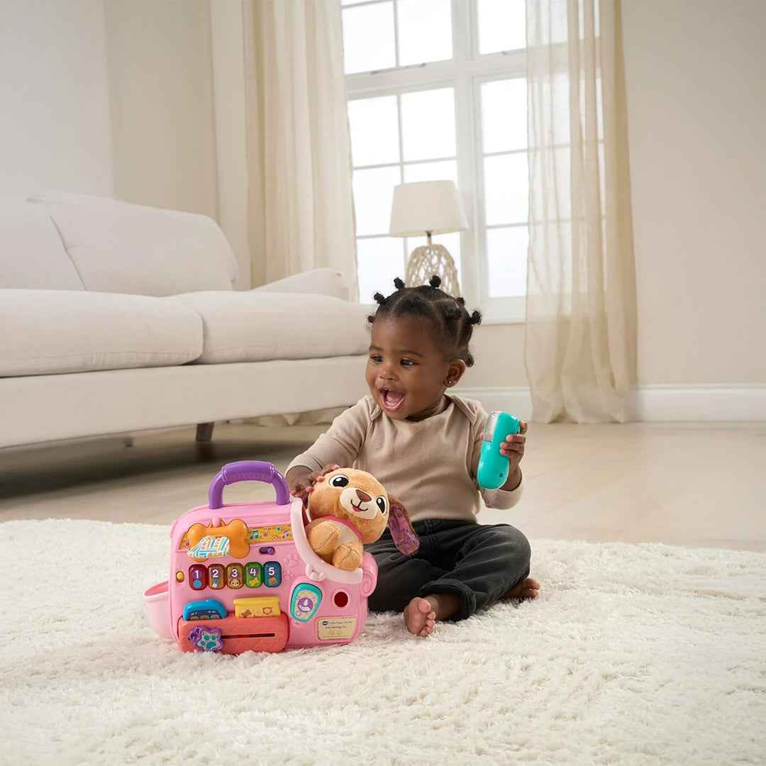 VTech Cutie Puppy Carrier - Interactive Pet Role-Play Toy - Toyspry