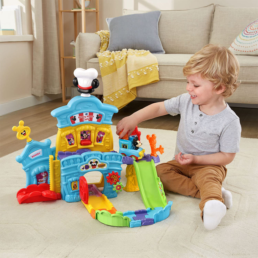 VTech Go! Go! Smart Wheels Mickey Mouse Cafe Truck Toy - Toyspry