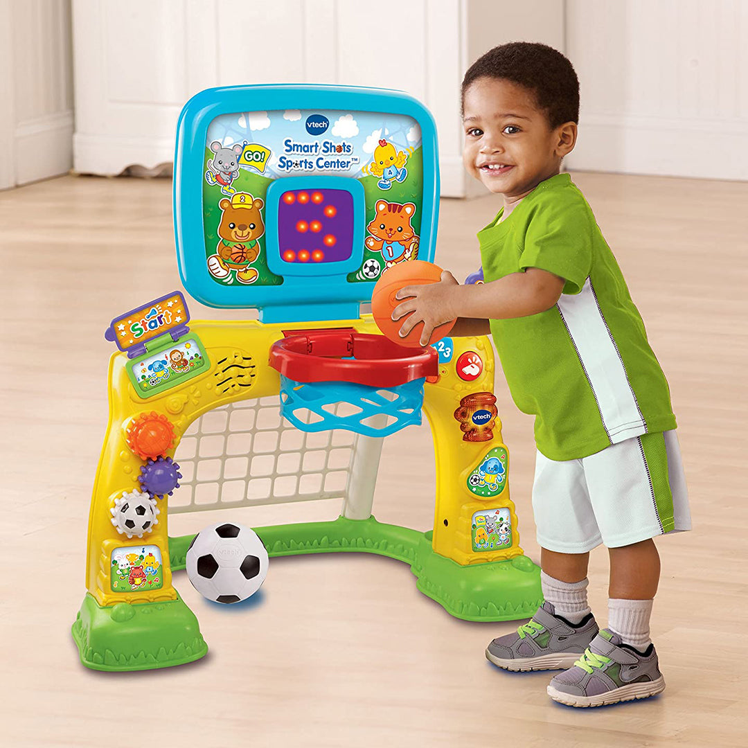 Non-toxic soccer and basketball toy for physical development.
