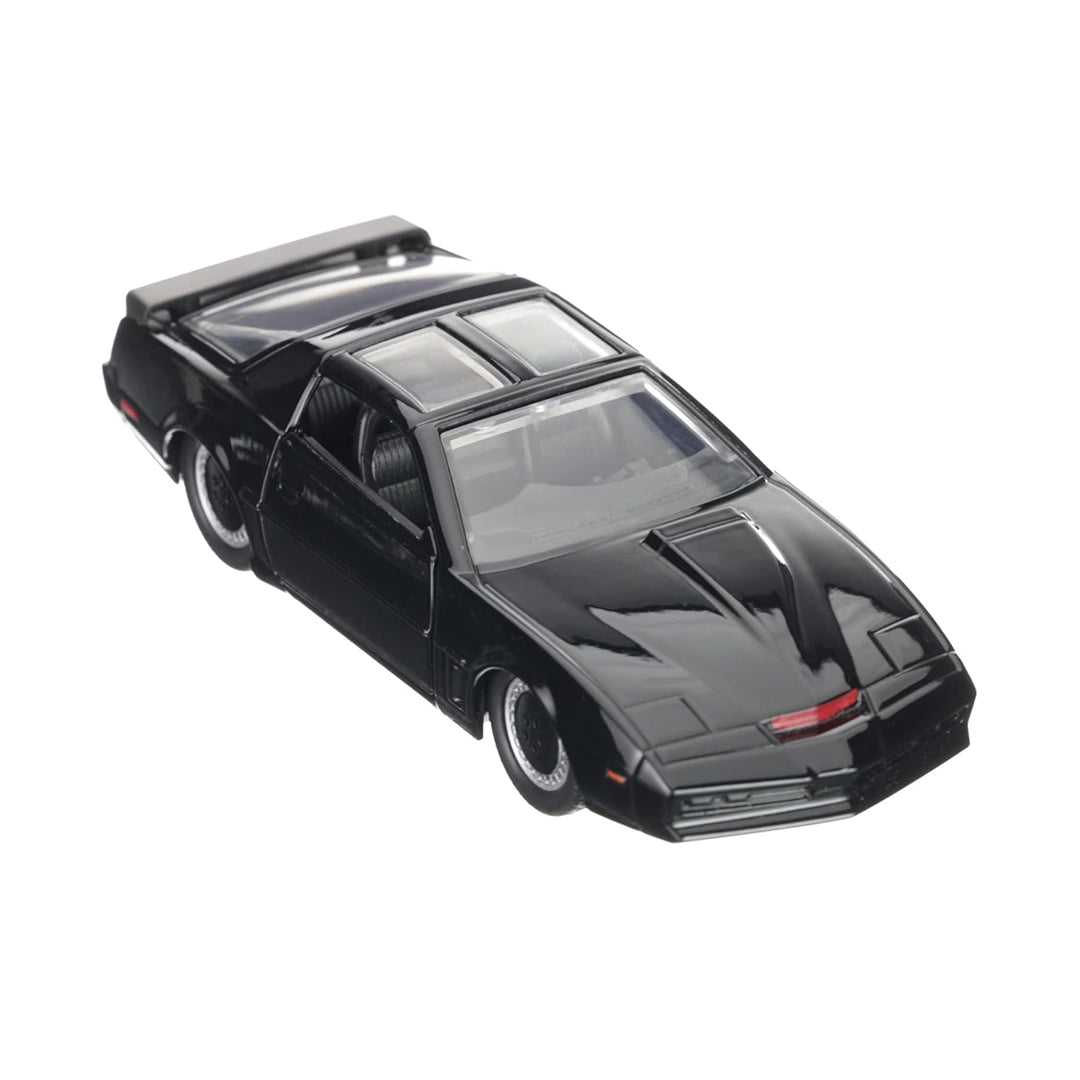 Opening doors revealing the detailed interior of the KITT car.