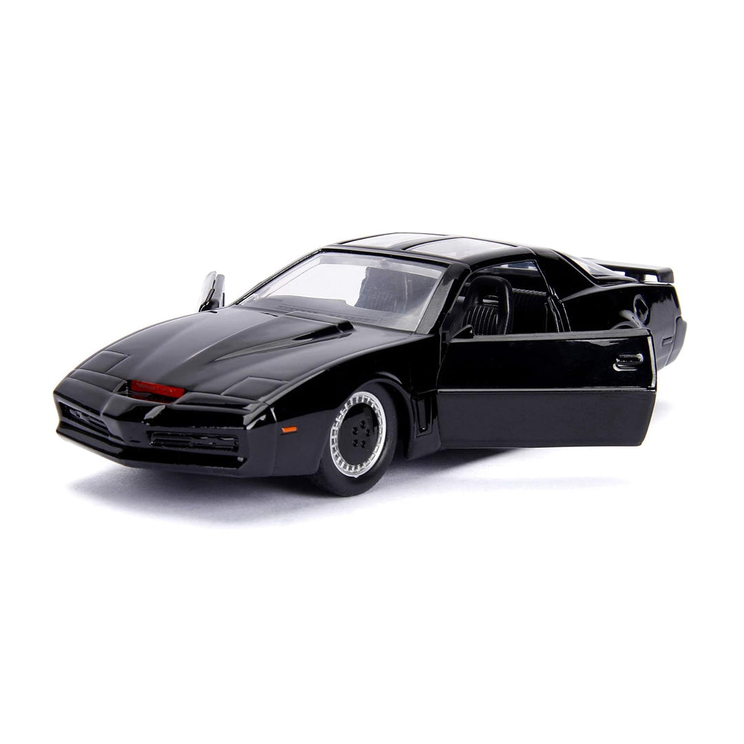 Opening doors revealing the detailed interior of the KITT car.