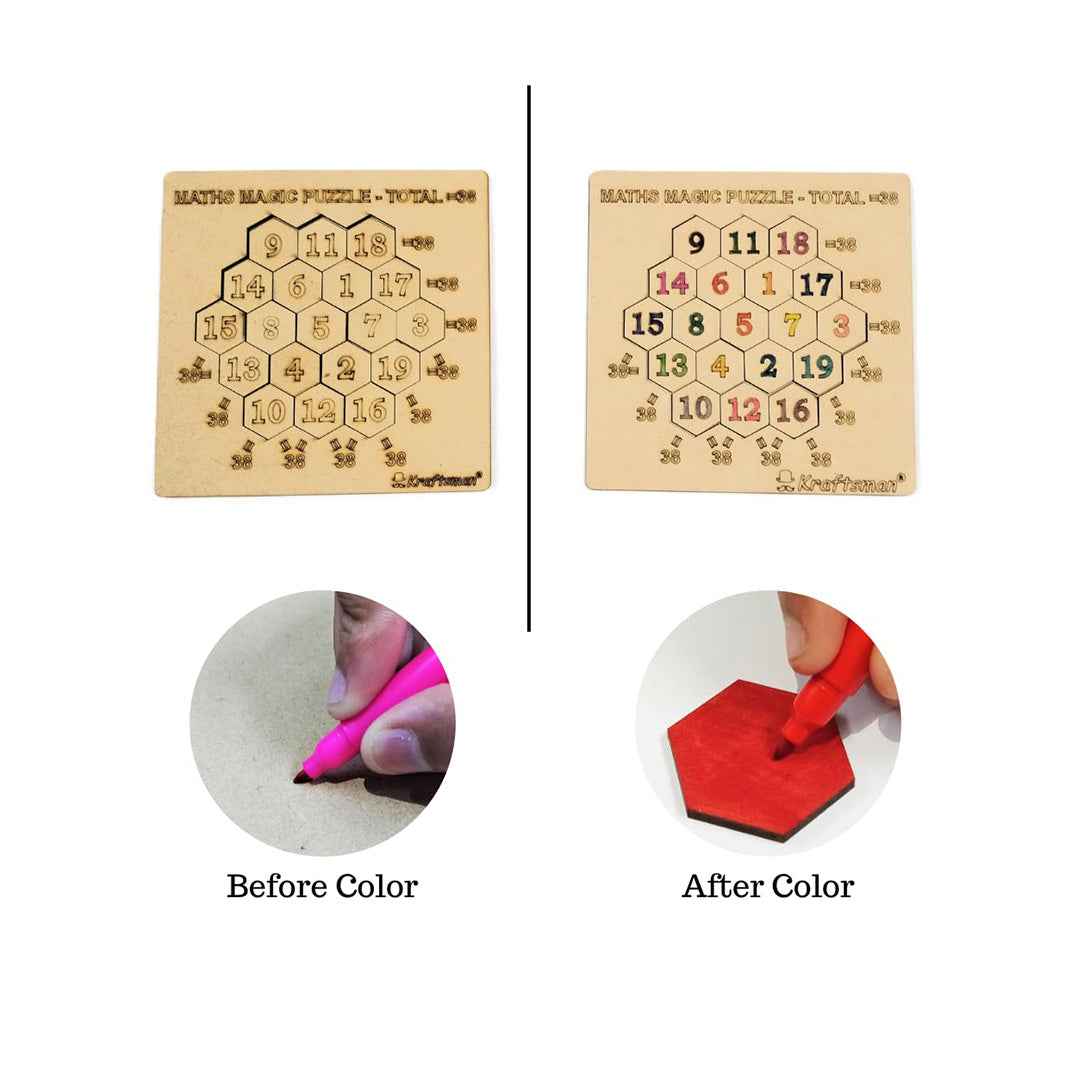 Kraftsman Color Your Puzzle - DIY Educational Math Game