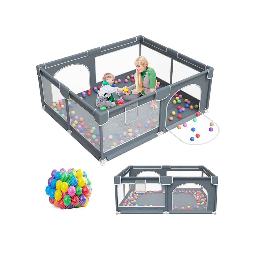 Large Playpen Safety Activity Center for Babies & Toddlers - Toyspry