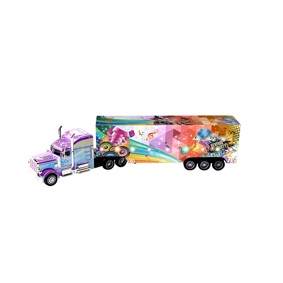 Large graffiti rc remote control car with Bluetooth speaker for kids.
