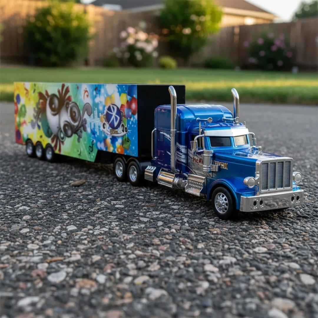 Large RC Container Truck - Wireless Speaker Toy - Toyspry