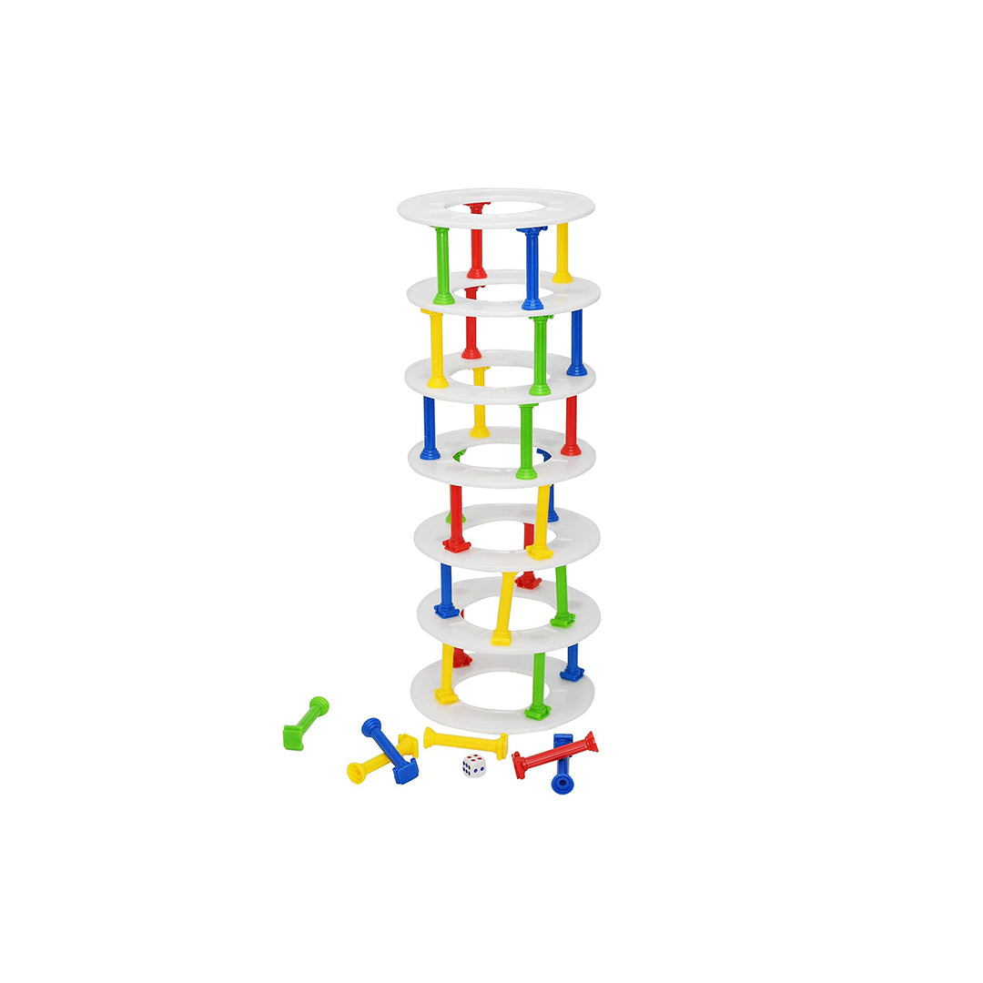 Leaning Tower Jenga Game -  Family Balancing Game for Kids and Adults