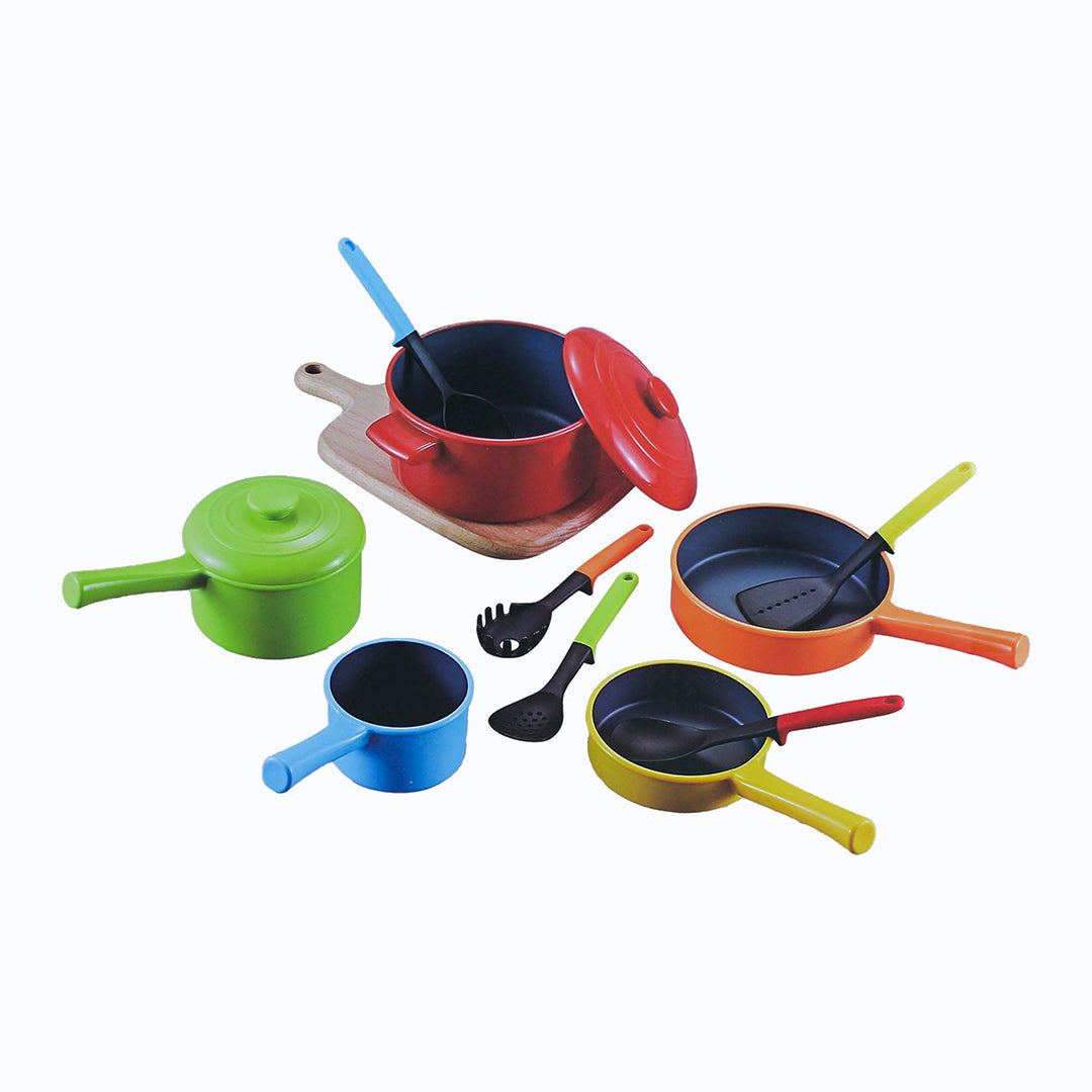 Learning Resources 10pc Play Dishes Set | Durable Kids Kitchen Accessories | UAE - Toyspry