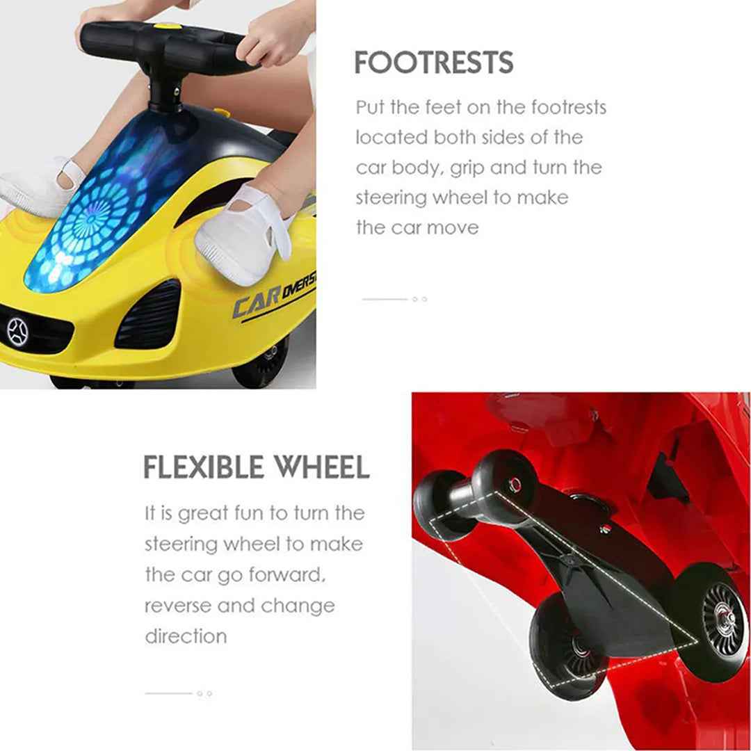 Little Angel Red Push Ride-On Twister Toy for Toddlers