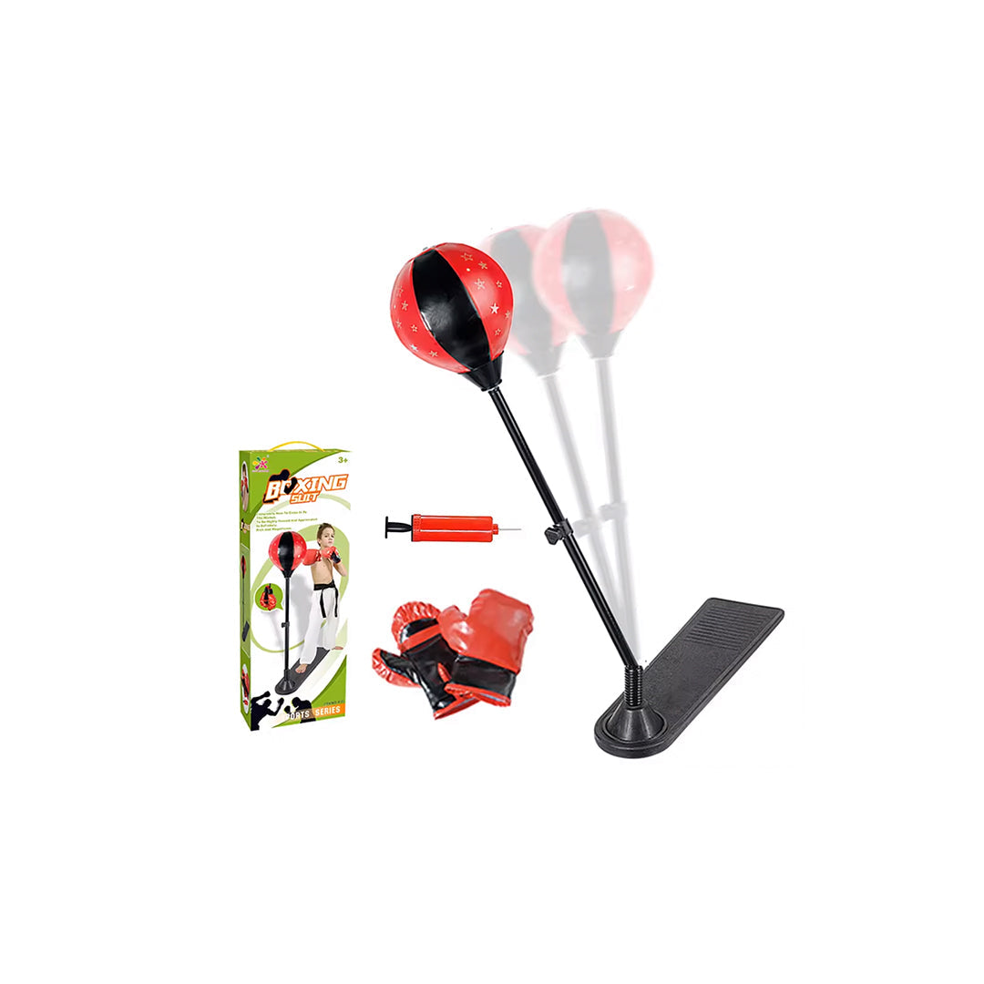 Kids Boxing Set with Reflex Punching Bag & Gloves - Toyspry