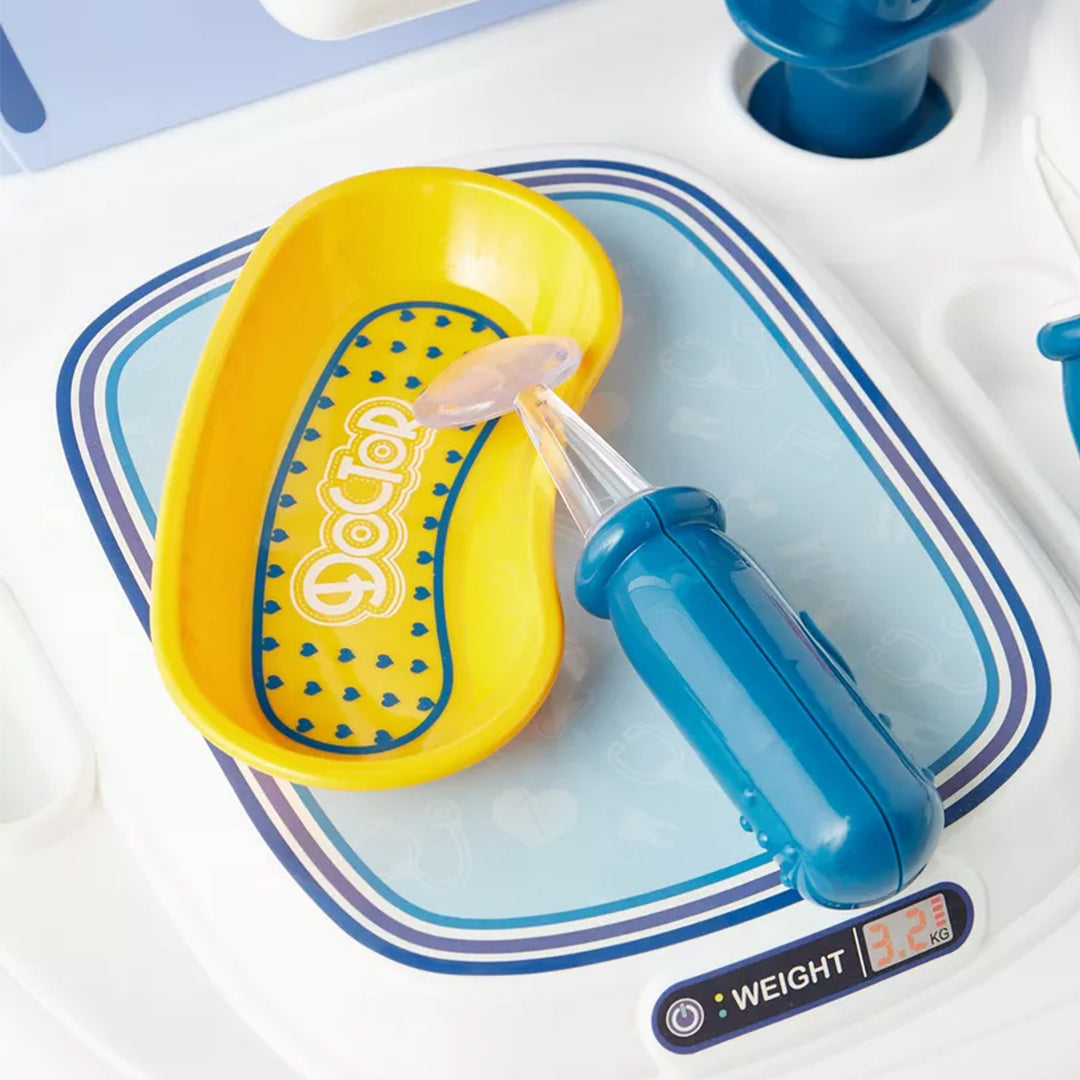 A close-up of the medical accessories