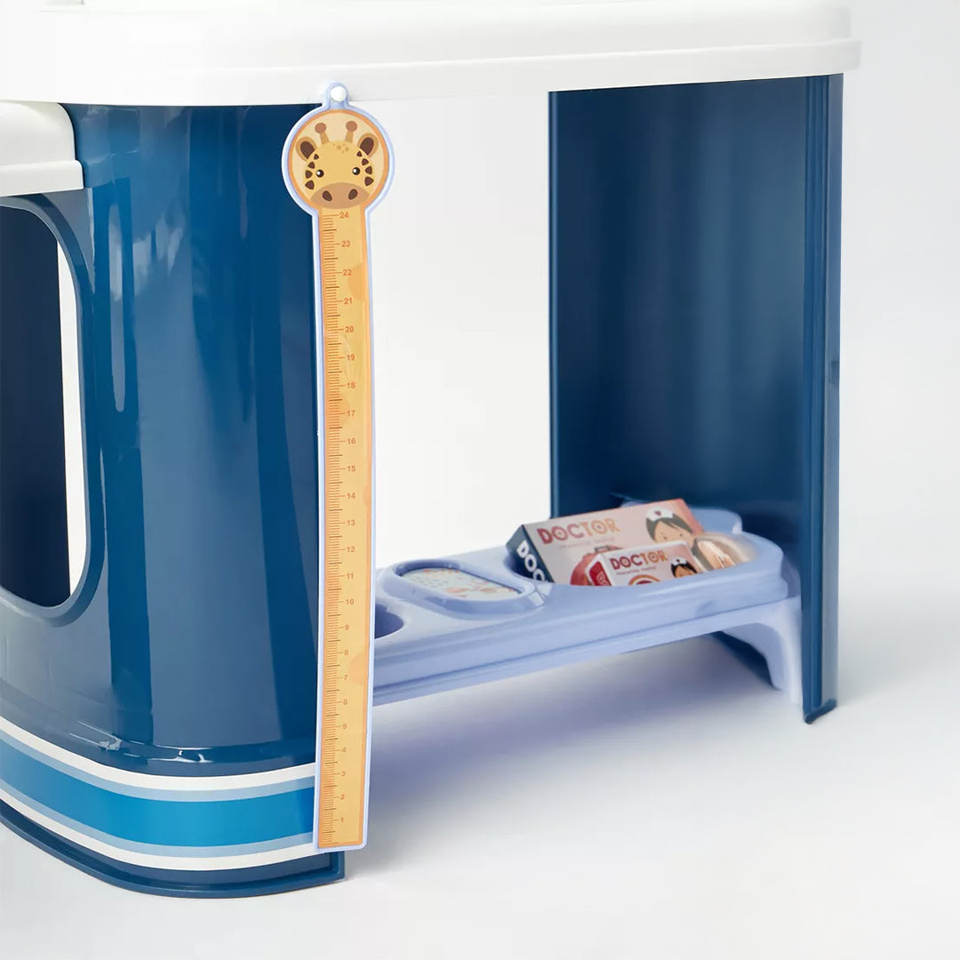 A close-up of the medical accessories