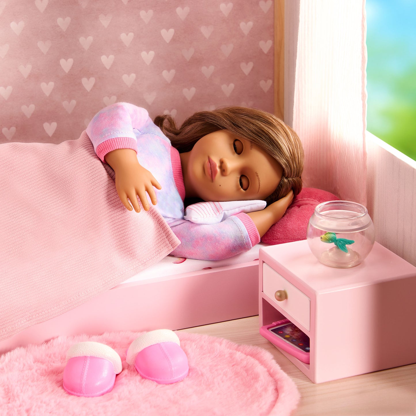 Child reading the My Sleepover Dream storybook