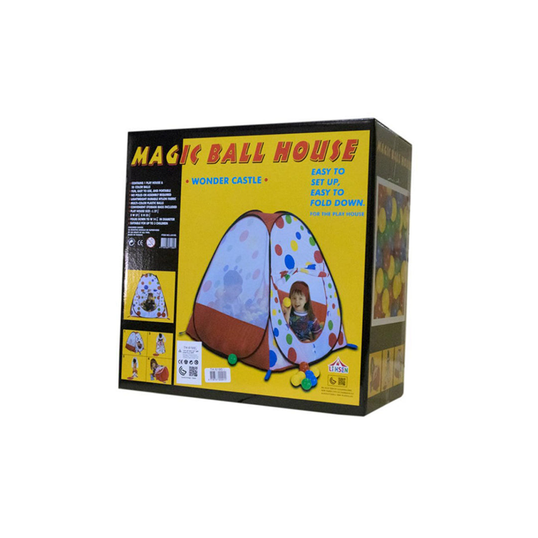 Magic Ball House Foldable Play Tent with 50 Balls - Kids Play Tent