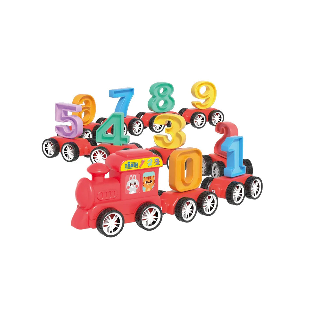 21-Piece Magnetic Number Train STEM Learning Toy - Toyspry