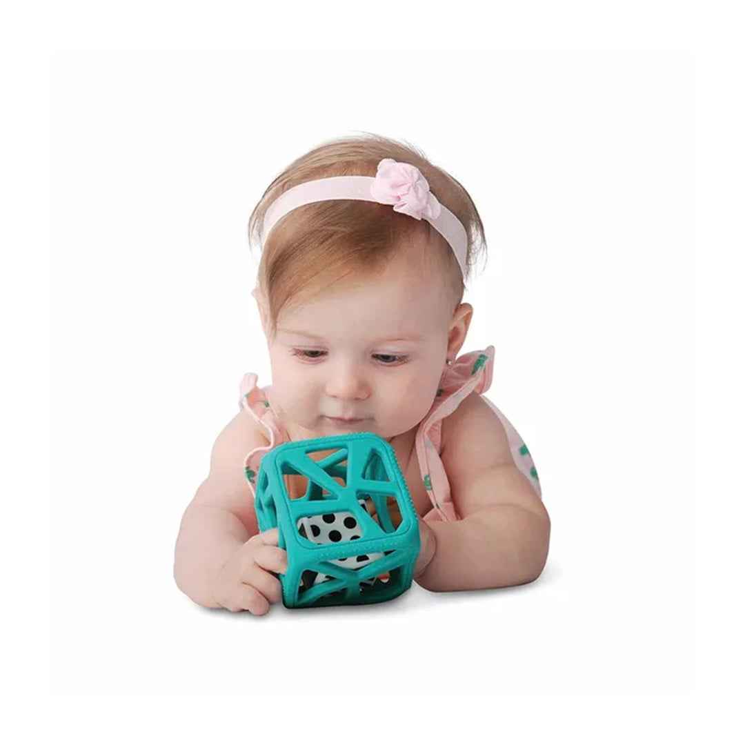 Malarkey Kids Chew Cube - Sensory Teether Rattle - Toyspry