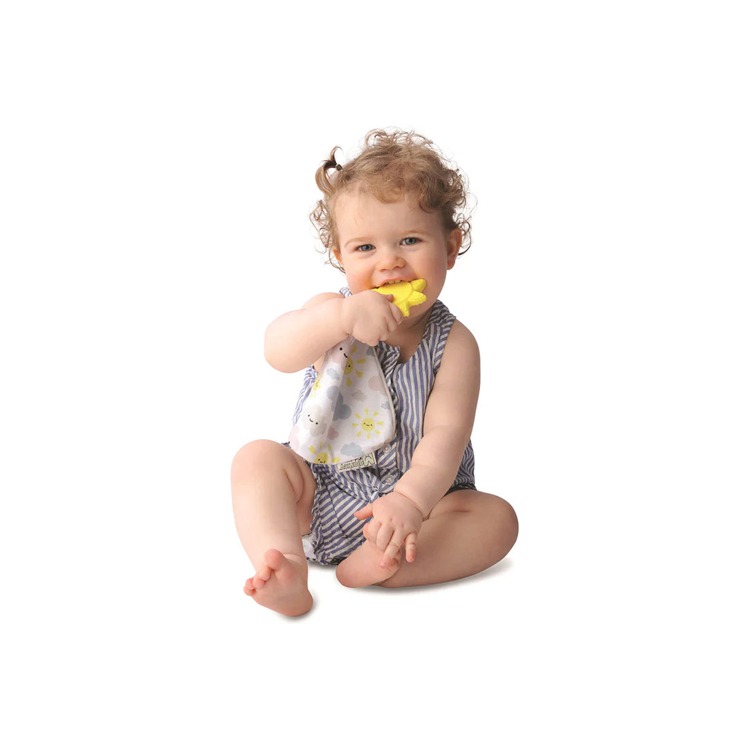 Malarkey Kids Munch-it Blanket - Sensory Teether Toy (You Are My Sunshine)