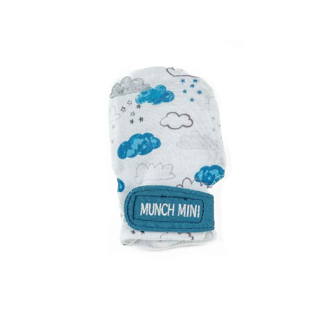 Malarkey Kids Munch Mitt Mini - Baby Teething Mitten (Clouds) - Toyspry