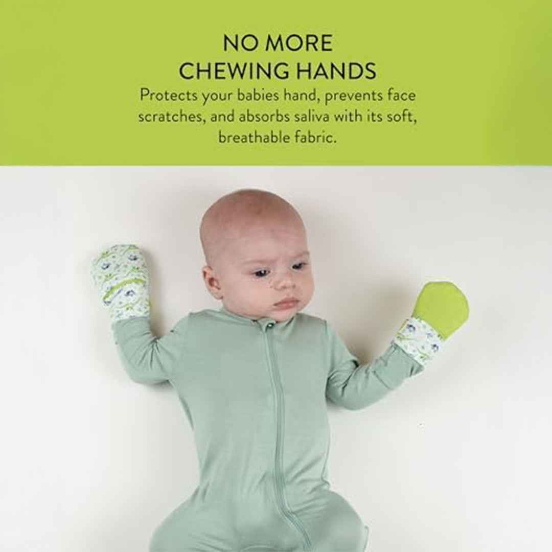 Malarkey Kids Munch Mitt Mini - Baby Teething Mitten (Dinos) - Toyspry