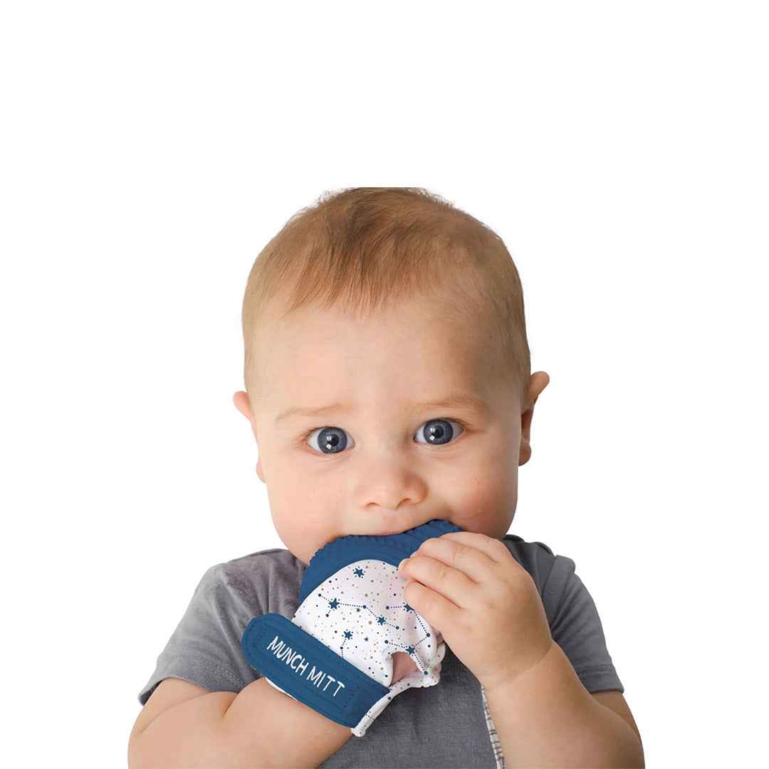 Malarkey Kids Munch Mitt - Baby Teething Mitten (Constellation) - Toyspry