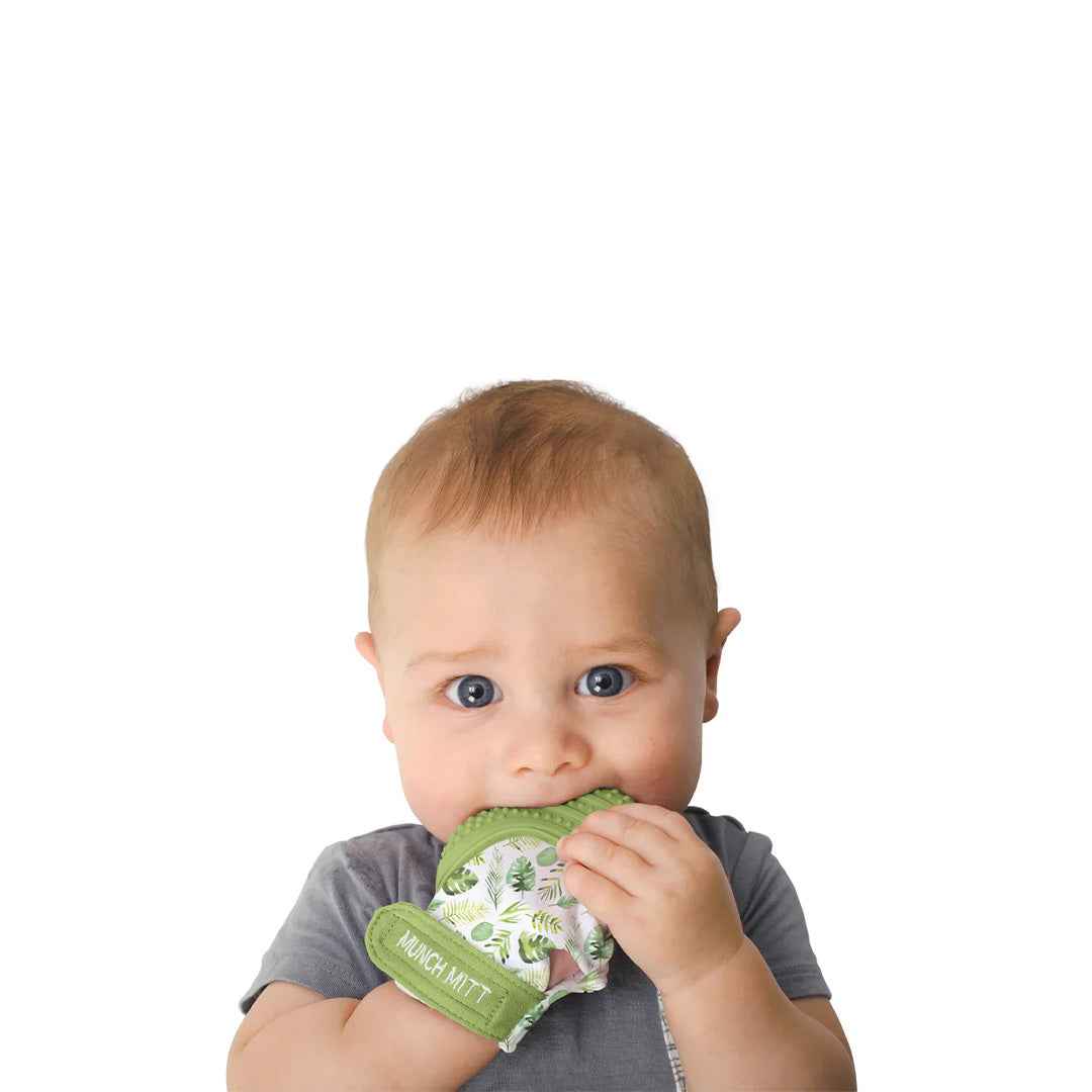 Malarkey Kids Munch Mitt - Baby Teething Mitten (Tropical) - Toyspry