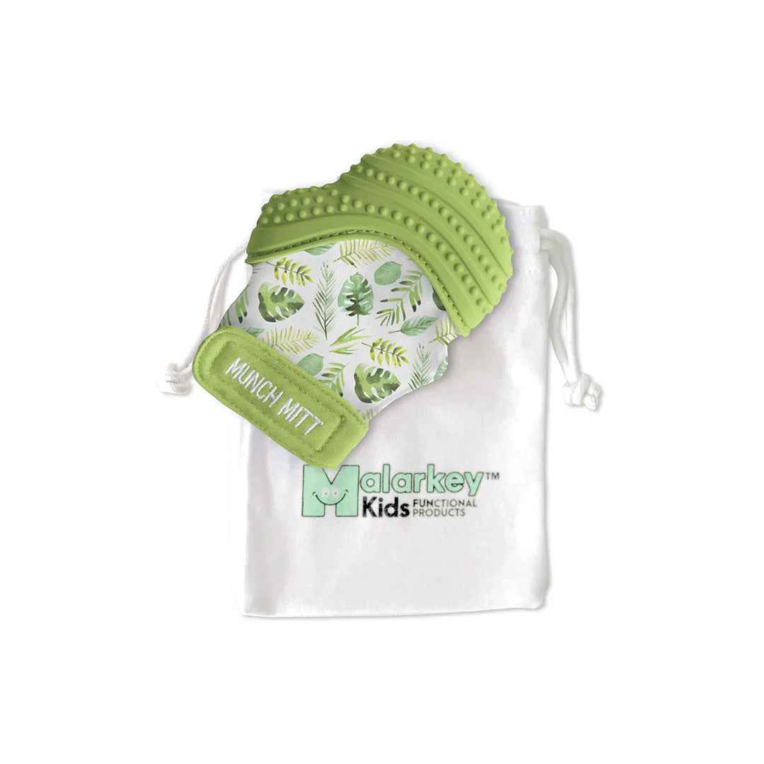 Malarkey Kids Munch Mitt - Baby Teething Mitten (Tropical) - Toyspry