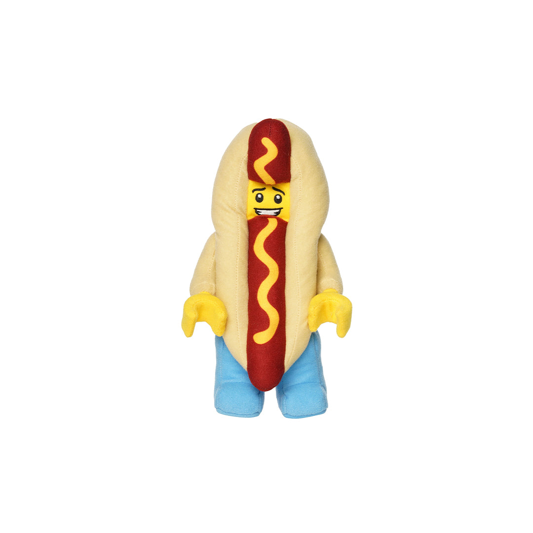 Manhattan Toy Hot Dog Man standing plush for kids toys UAE.
