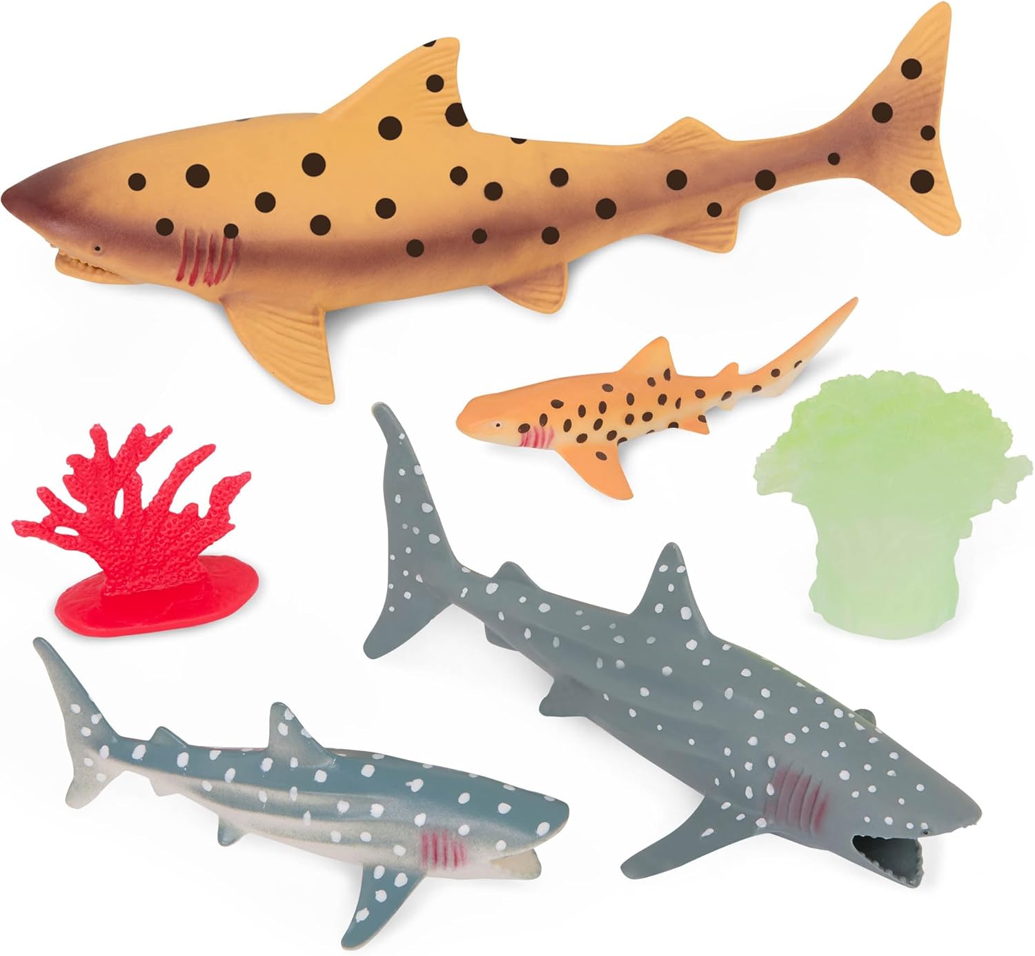 Terra Marine World Playset - 60 Piece Ocean Animal & Accessory Toy Set for Kids