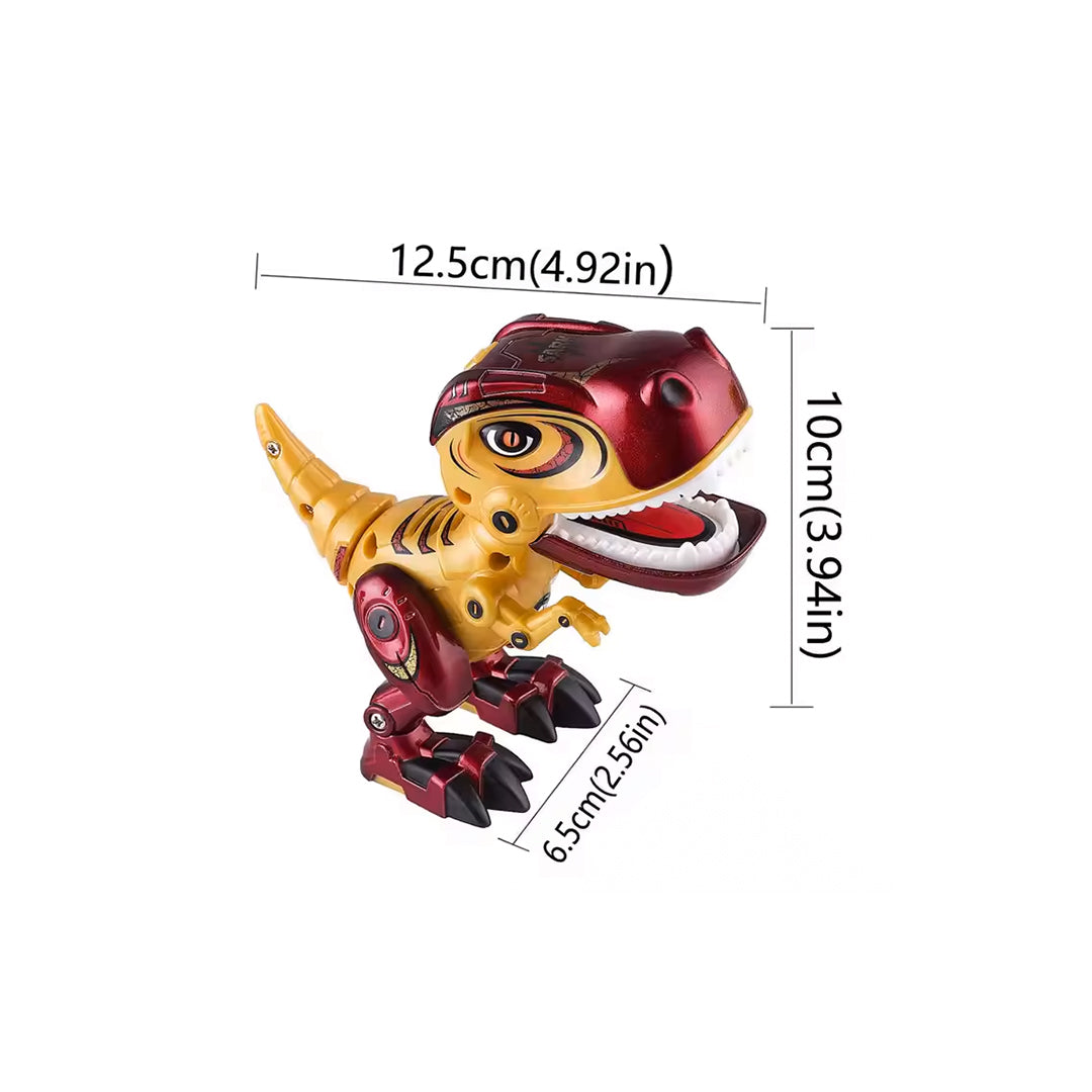 Metal Tyrannosaurus Rex Dinosaur Action Figure with Lights & Sound - Toyspry