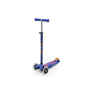 Maxi Micro Deluxe LED Scooter Blue | 3-Wheel Kick Scooter - Toyspry