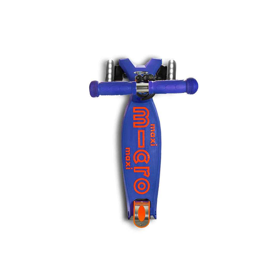 Micro Maxi Deluxe LED - 3-Wheel Kids Kick Scooter (Blue) - Toyspry