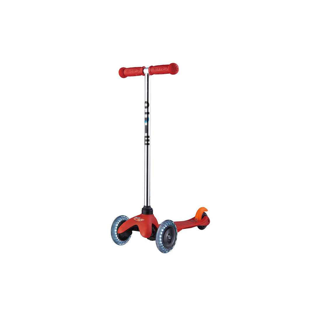 Micro Mini Classic LED - 3-Wheel Toddler Scooter (Red) - Toyspry
