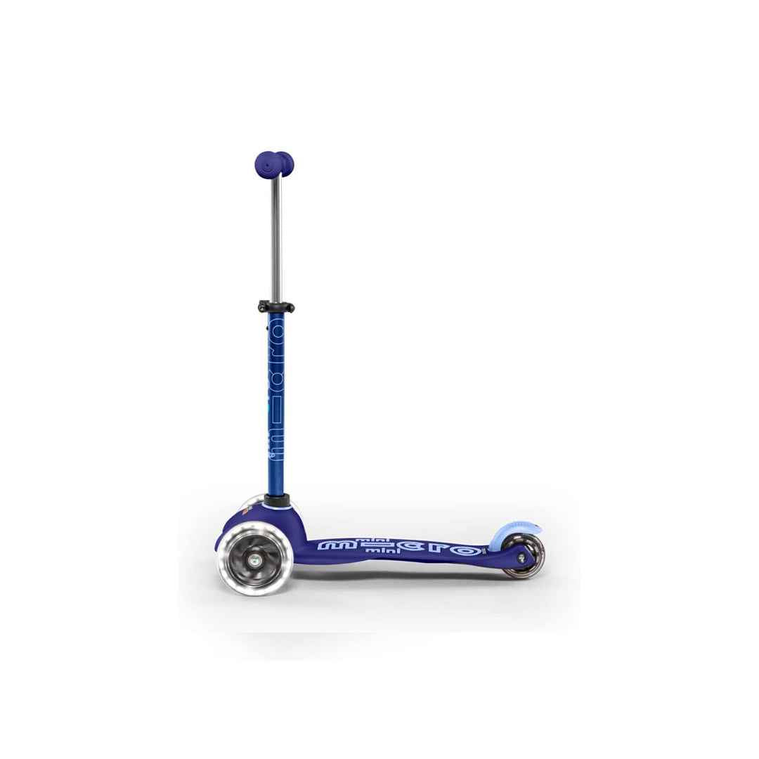 Micro Mini Deluxe LED - 3-Wheel Kids Kick Scooter (Blue) - Toyspry