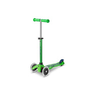 Micro Maxi Deluxe Foldable LED Scooter Green | Kids Scooter Dubai | Toyspry