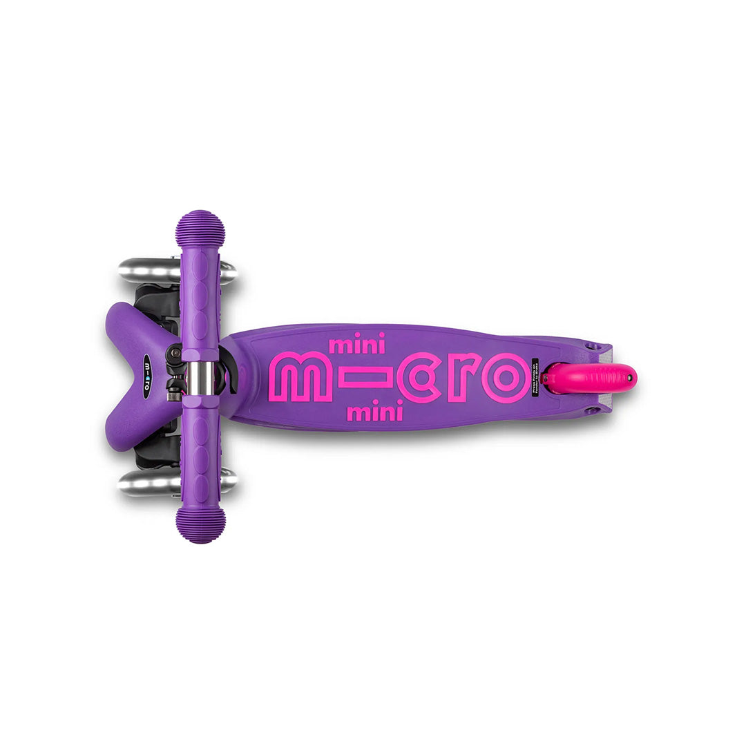 Micro Mini Deluxe LED - 3-Wheel Kids Kick Scooter (Purple)