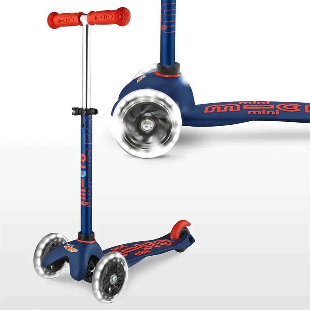 Micro Mini Deluxe - 3-Wheel Kids Kick Scooter (Navy Blue) - Toyspry