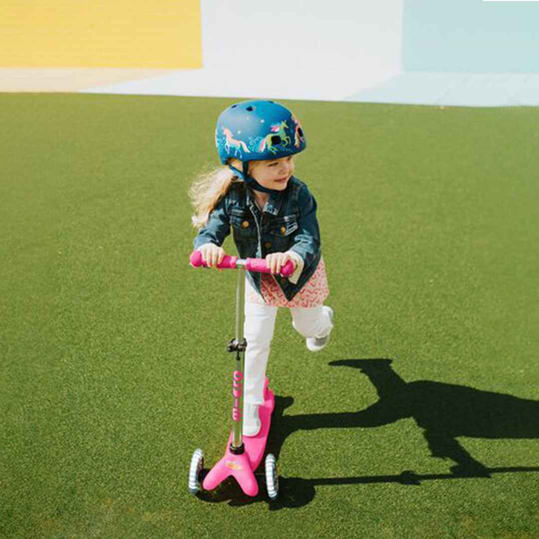 Micro Mini Plus LED - 3-Wheel Toddler Kick Scooter (Pink)
