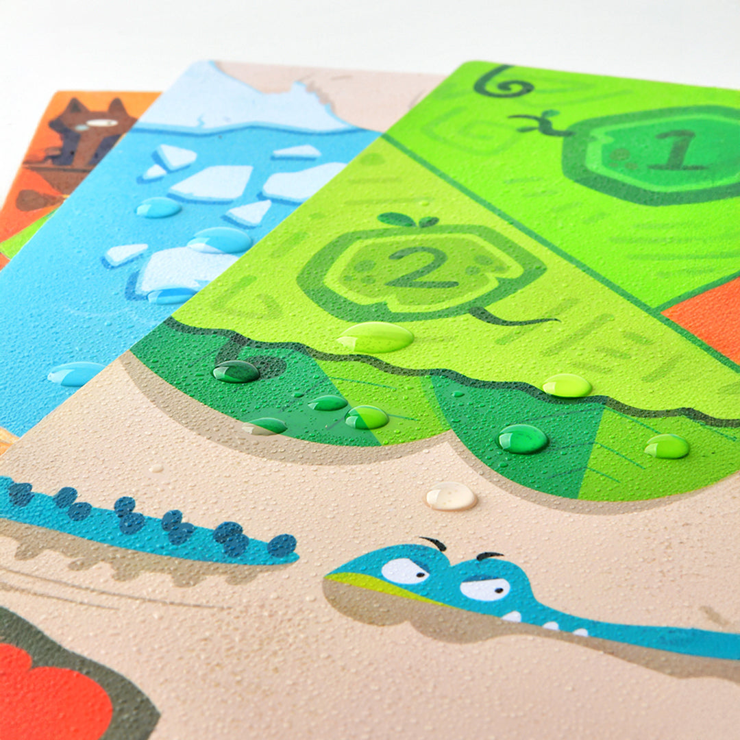 Montessori-inspired premium wooden tokens and strategic game board for open-ended play.
