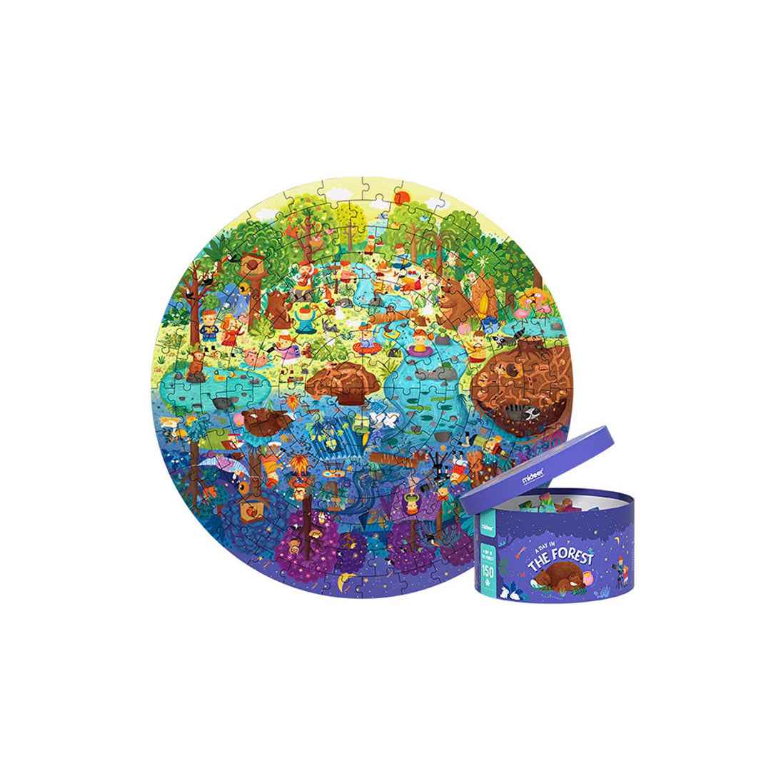 Mideer 150-Piece Forest Day & Night Puzzle