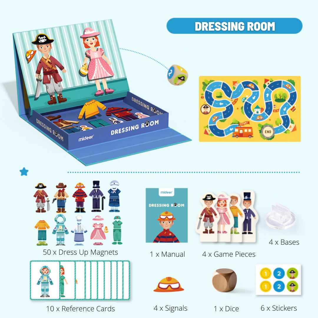 Mideer Boy & Girl Magnetic Dress up Game | Magnetic Toy